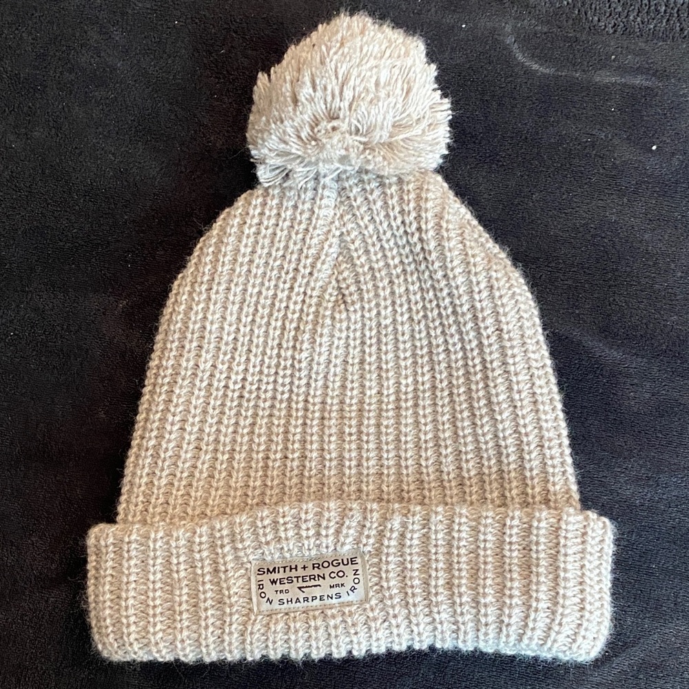 Women's Cream Knit Beanie